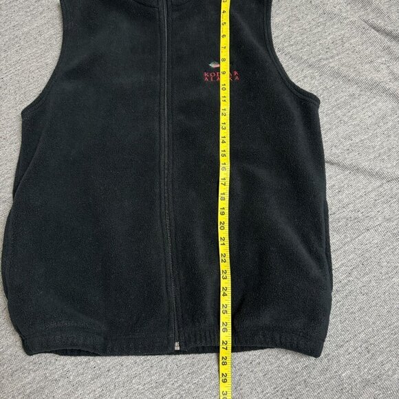 Kodiak Alaska Men's Fleece Vest Full zip-up Black Made in USA Size M - Picture 4 of 11